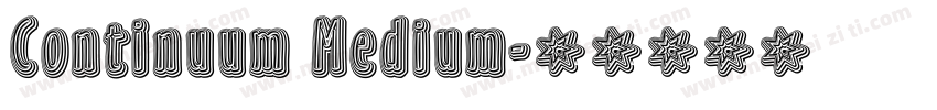 Continuum Medium字体转换